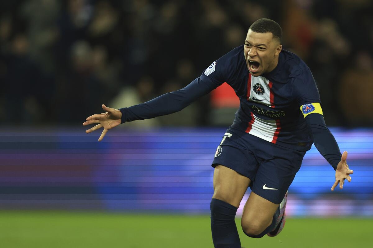 Mbappe becomes PSG's all-time top scorer - The San Diego Union-Tribune